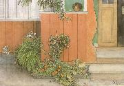 Carl Larsson Suzanne on the Front Stoop oil painting artist